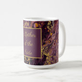 Luxus-Pflaume-Lila-Marmor Kaffeetasse (VorderseiteRechts)