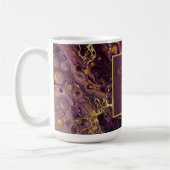 Luxus-Pflaume-Lila-Marmor Kaffeetasse (Links)