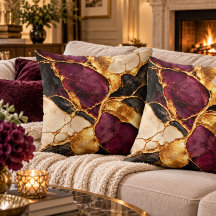 Luxus-Pflaume-Schwarz-Gold-Kintsugi-Marmor-Kunst