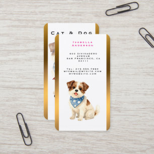 Luxus-Pflege Hund Personalisierte Trendkollektion Visitenkarte
