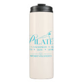 Luxus Pilates | Die Core Principles Blue Thermosbecher (Vorderseite)