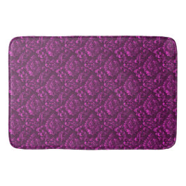 Luxus Pink Damask Floral Badematte