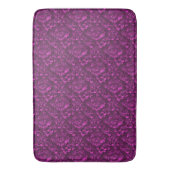 Luxus Pink Damask Floral Badematte (Vorderseite Vertikal)