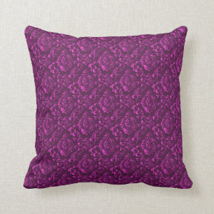 Luxus Pink Damask Floral Kissen