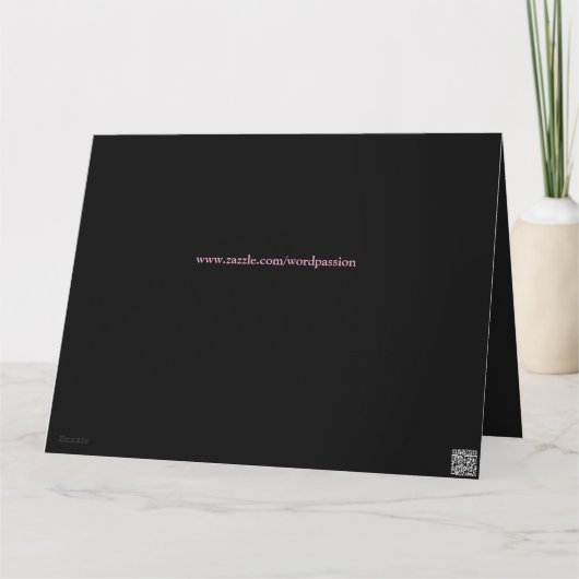 Luxus Pink Personalisiert 30. Geburtstag Karte (Rückseite)