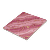 Luxus-Pink- und Roségold-Marmor-Keramik-Muster Fliese (Seite)