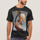 Luxus Planet Abstrakt Celestial T-Shirt (Vorderseite)