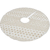 Luxus Polyester Weihnachtsbaumdecke (Schrägansicht)