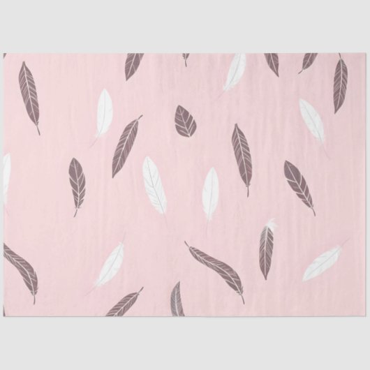 Luxus Popular Feathers Boho Collection Seidenpapier (Vorderseite)