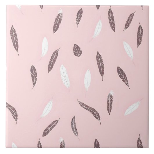 Luxus-Popular-Federn-Boho-Kollektion Fliese (Vorderseite)