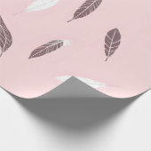 Luxus-Popular-Federn-Boho-Kollektion Geschenkpapier (Ecke)
