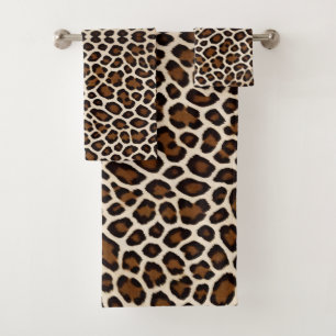 Luxus Populäre White Leopard Elegante Collection Badhandtuch Set