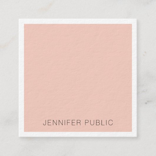 Luxus Premium Dick Moderne Elegante Vorlage Quadratische Visitenkarte (Vorderseite)