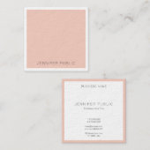 Luxus Premium Dick Moderne Elegante Vorlage Quadratische Visitenkarte (Vorne/Hinten)