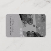 Luxus Premium Gray Artistic Einzigartiges Abstrakt Visitenkarte (Vorderseite)