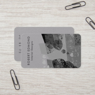 Luxus Premium Gray Artistic Einzigartiges Abstrakt Visitenkarte