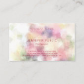 Luxus Premium Kraft Papier Elegant Modernes Monogr Visitenkarte (Rückseite)