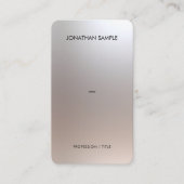 Luxus Premium Silk Paper QR Code Glamour Silver Visitenkarte (Vorderseite)