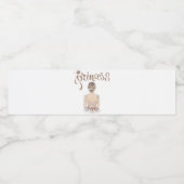 Luxus Princess Birthday Glitzer Wasserflaschenetikett (Einzelnes Label)