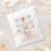 Luxus Princess Birthday Party Beige Glitzer Geschenktütchen (Ausgeschnitten)