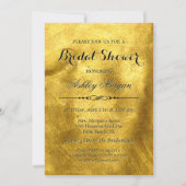 Luxus pure Gold Foil Texture - Brautparty Einladung (Vorderseite)