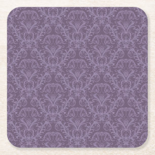 Luxus-Purple-Tapete Rechteckiger Pappuntersetzer