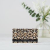 Luxus-QR-Code-Art-Deco-Geschäftskarten Visitenkarte (Stehend Vorderseite)