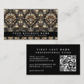 Luxus-QR-Code-Art-Deco-Geschäftskarten Visitenkarte (Vorne/Hinten)