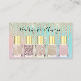 Luxus Rainbow Diamond Tropfen Nail Polnisch Visitenkarte
