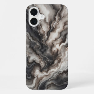 Luxus-Rauchs Schwarze Achat-Handyhülle - Dramatisc iPhone 16 Plus Hülle