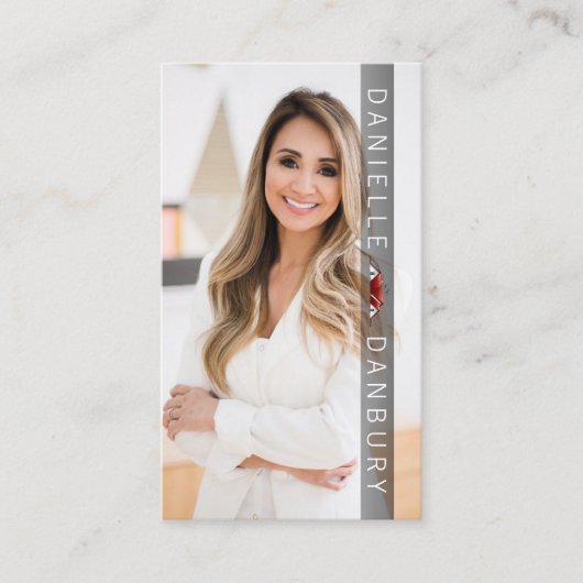 Luxus Real Anwesen Agent Foto Design Visitenkarte (Vorderseite)