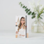 Luxus Real Anwesen Agent Foto Design Visitenkarte (Stehend Vorderseite)