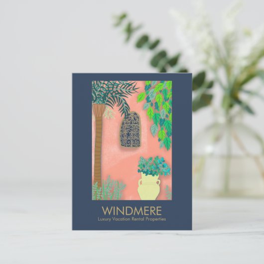 Luxus Real Anwesen Agent Realtor Property Manager Postkarte (Stehend Vorderseite)