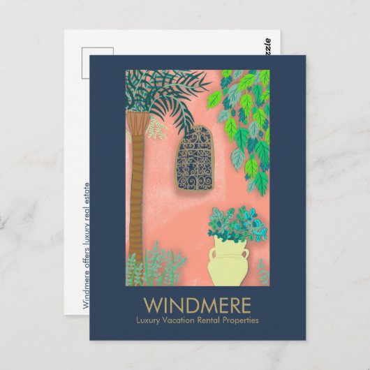 Luxus Real Anwesen Agent Realtor Property Manager Postkarte (Vorne/Hinten)