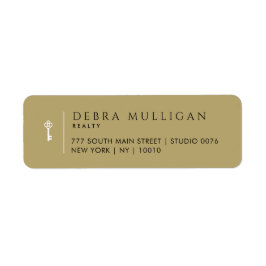 Luxus Real Anwesen Agent Rücksendeadressen-Aufkleb