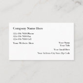 Luxus Real Anwesen Business Cards Visitenkarte (Rückseite)