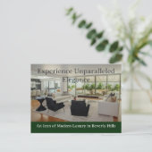 Luxus Real Anwesen Postkarte (Stehend Vorderseite)