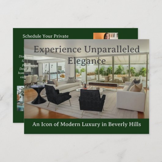 Luxus Real Anwesen Postkarte (Vorne/Hinten)