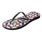 Luxus Red White und Blue Badesandalen (Schrägansicht)