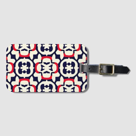 Luxus Red White und Blue Gepäckanhänger (Vorderseite (Horizontal))