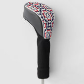 Luxus Red White und Blue Golf Headcover (angewinkelt)