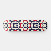 Luxus Red White und Blue Skateboard (Horizontal)