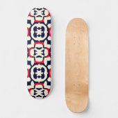 Luxus Red White und Blue Skateboard (Vorderseite)