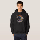 Luxus-Regenbogen-Mond-Fisch-3D-Stern-Pullover-Hood Hoodie (Vorne ganz)