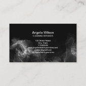 Luxus Reinigungsdienste Haushaltshilfe Janitorial  Visitenkarte (Rückseite)