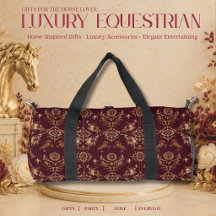 Luxus-Reitsport Burgund und Gold