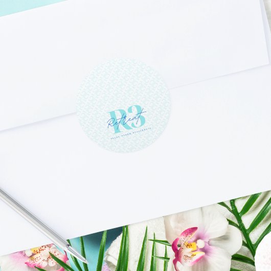 Luxus Retreat Corporate Event Runder Aufkleber