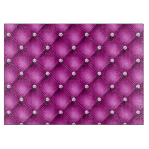 Luxus-Rosa-Diamant-Tufting-Muster Schneidebrett
