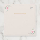 Luxus-Rosa Hochzeit Geschenkanhänger (Rückseite)