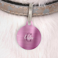 Luxus-Rosa-Metall-Monogramm